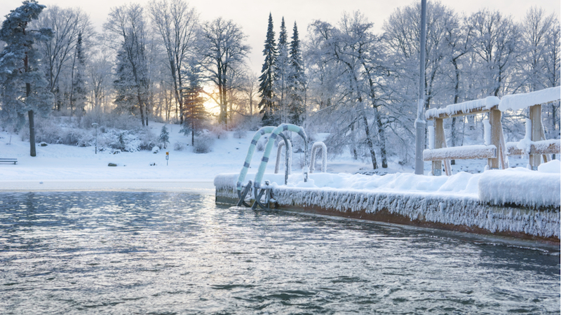 Eisbaden ist fördernd für das Immunsystem.